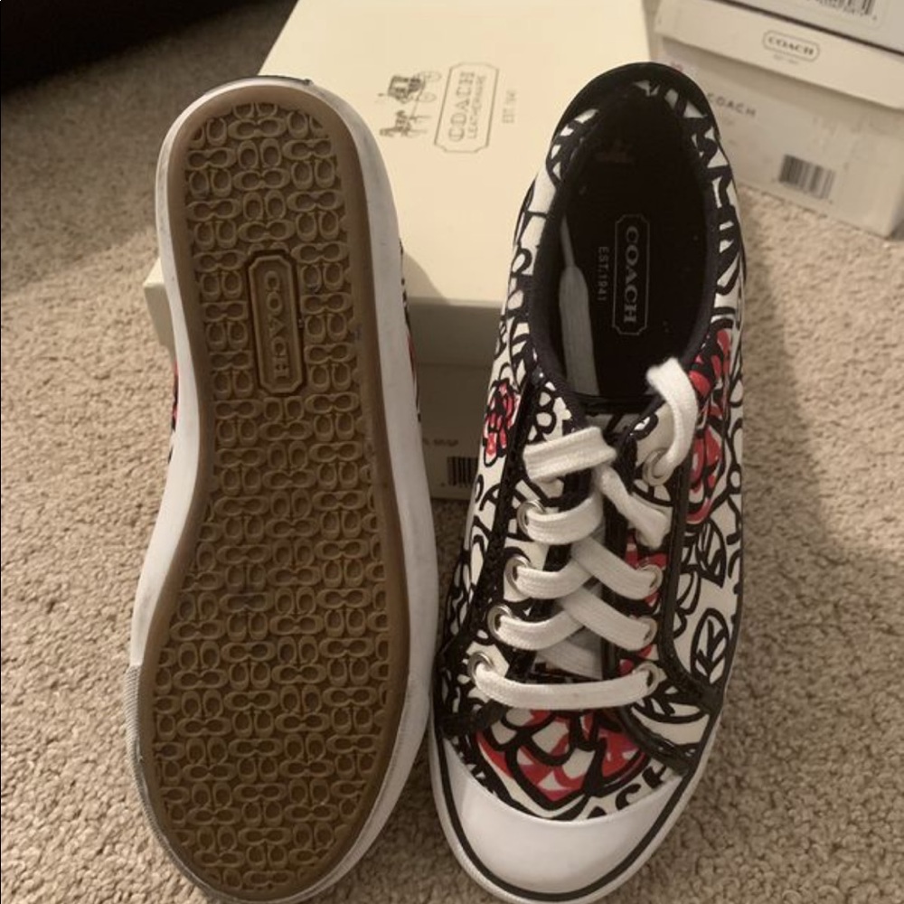 Brand new multicolored coach sneakers